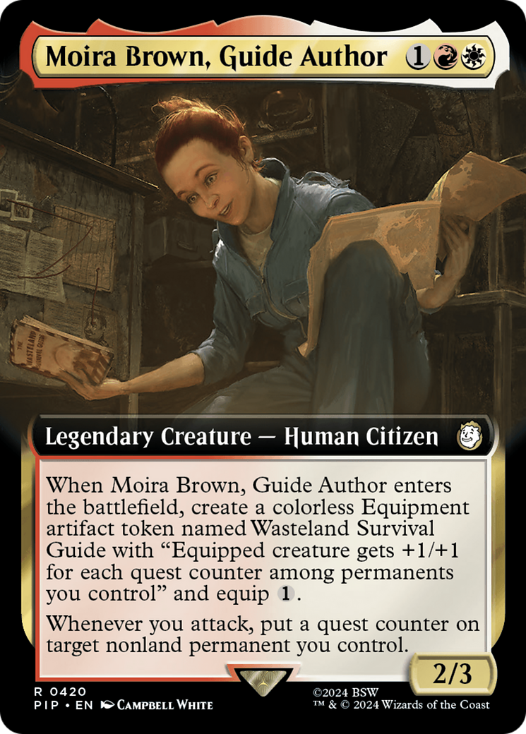 Moira Brown, Guide Author (Extended Art) [Fallout] | Boutique FDB TCG