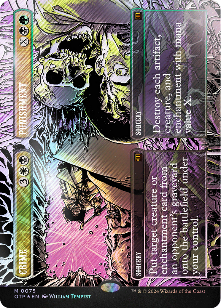 Crime // Punishment (Textured Foil) [Outlaws of Thunder Junction: Breaking News] | Boutique FDB TCG