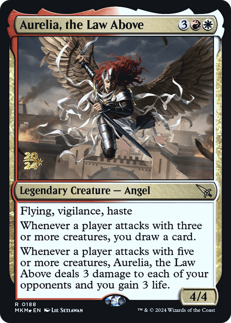 Aurelia, the Law Above [Murders at Karlov Manor Prerelease Promos] | Boutique FDB TCG