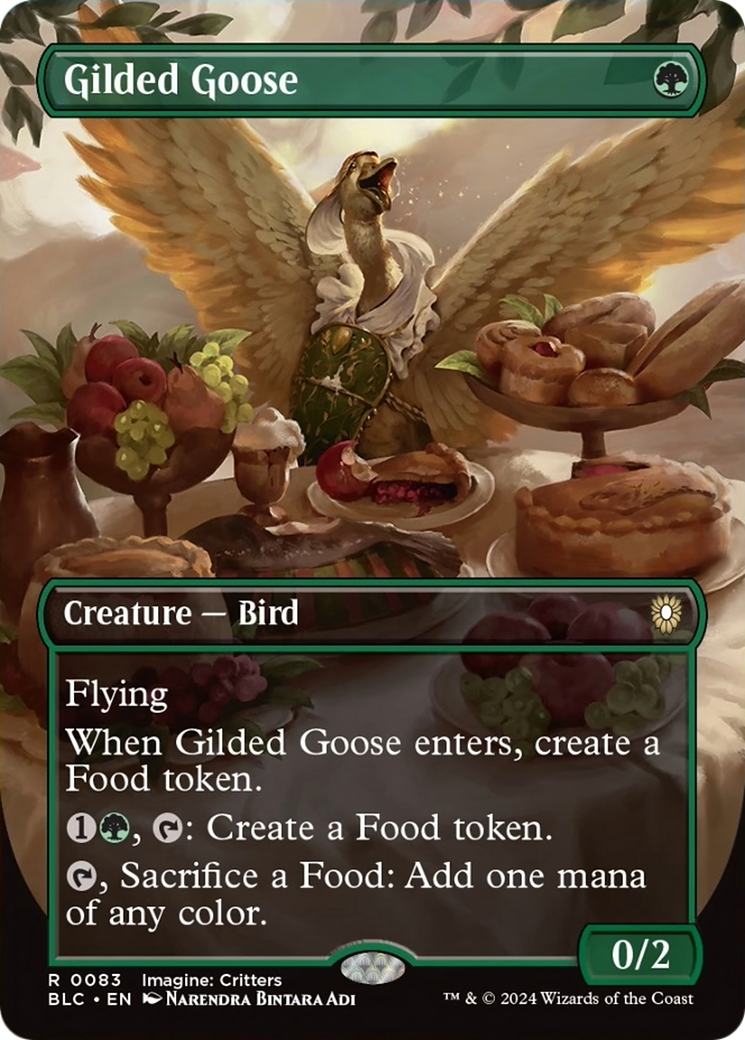 Gilded Goose (Borderless) [Bloomburrow Commander] | Boutique FDB TCG