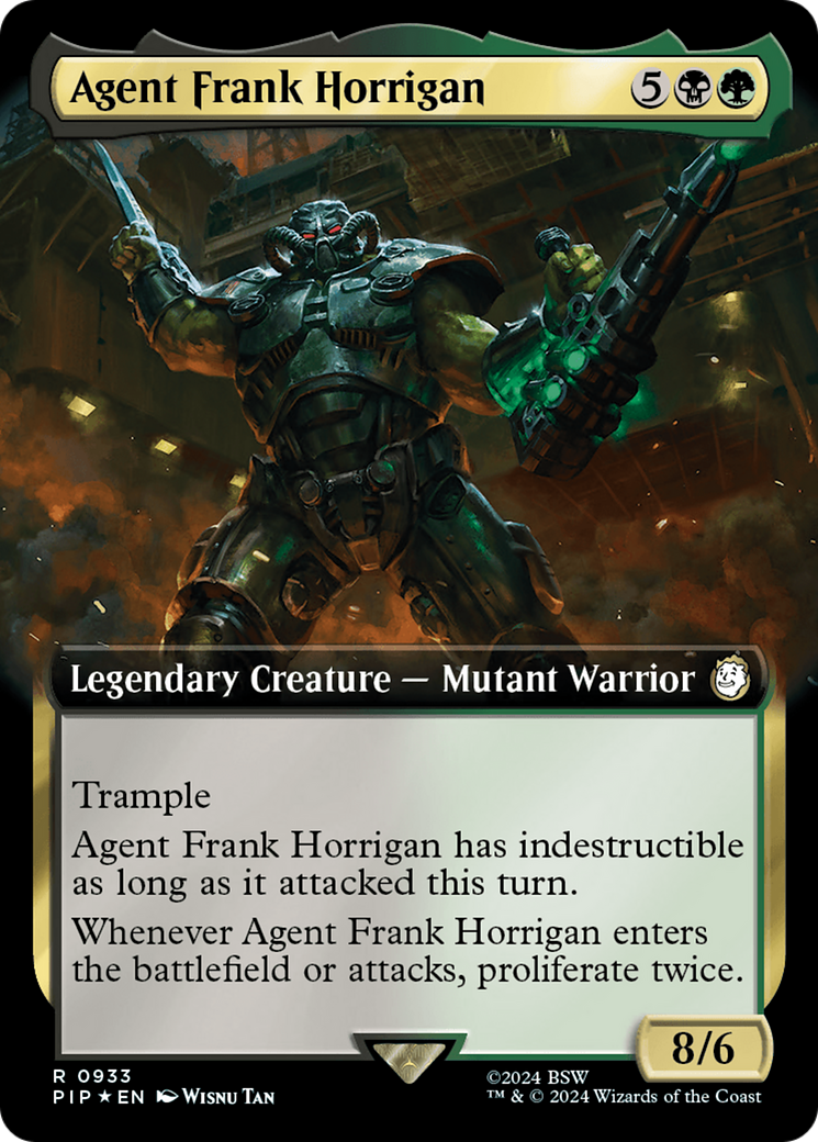 Agent Frank Horrigan (Extended Art) (Surge Foil) [Fallout] | Boutique FDB TCG