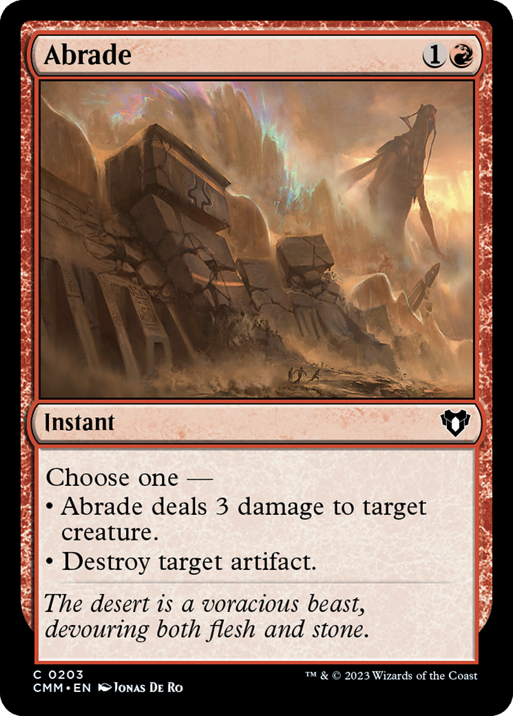 Abrade [Commander Masters] | Boutique FDB TCG