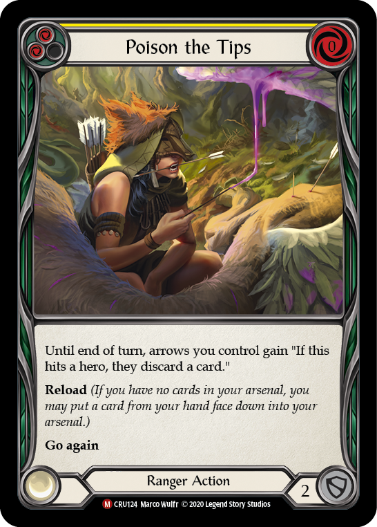 Poison the Tips [CRU124] (Crucible of War)  1st Edition Rainbow Foil | Boutique FDB TCG