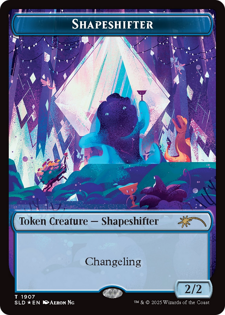 Shapeshifter Token (1907) (Double Rainbow Foil) [Secret Lair Drop Series] | Boutique FDB TCG