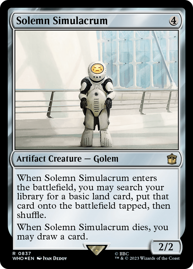 Solemn Simulacrum (Surge Foil) [Doctor Who] | Boutique FDB TCG