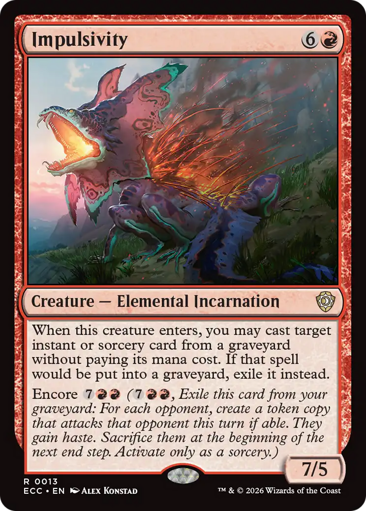 Impulsivity [Lorwyn Eclipsed Commander] | Boutique FDB TCG