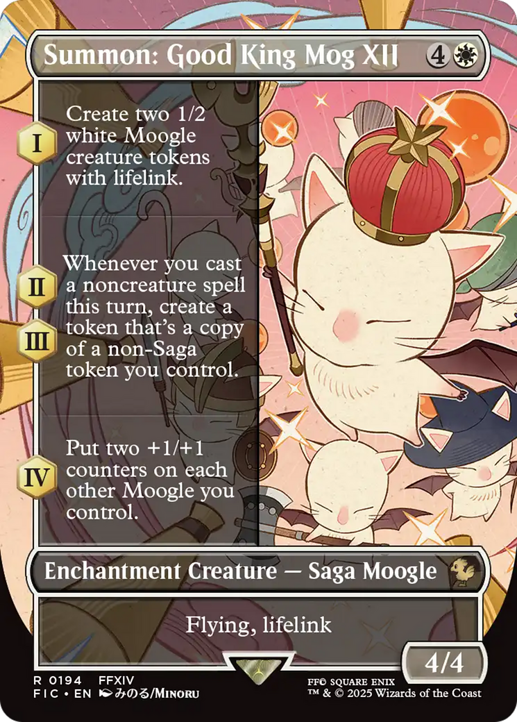 Summon: Good King Mog XII (Borderless) [FINAL FANTASY Commander] | Boutique FDB TCG
