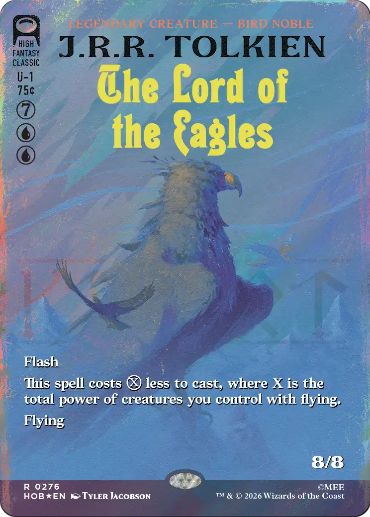 The Lord of the Eagles (Borderless) (Surge Foil) [The Hobbit] | Boutique FDB TCG