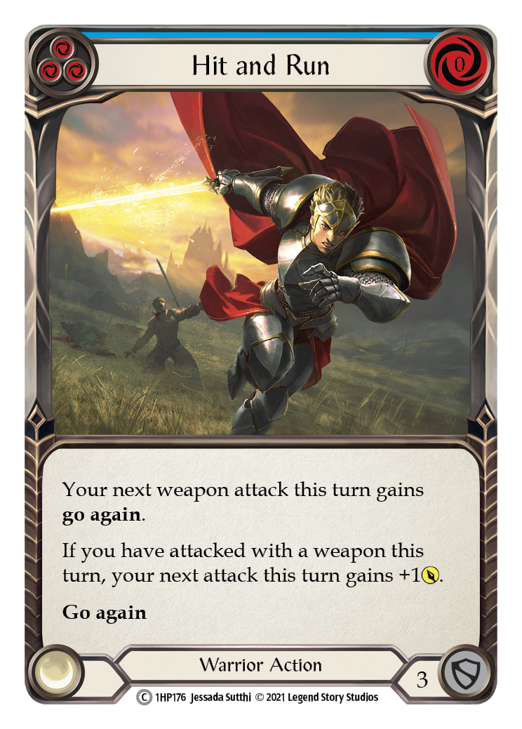 Hit and Run (Blue) [1HP176] (History Pack 1) | Boutique FDB TCG