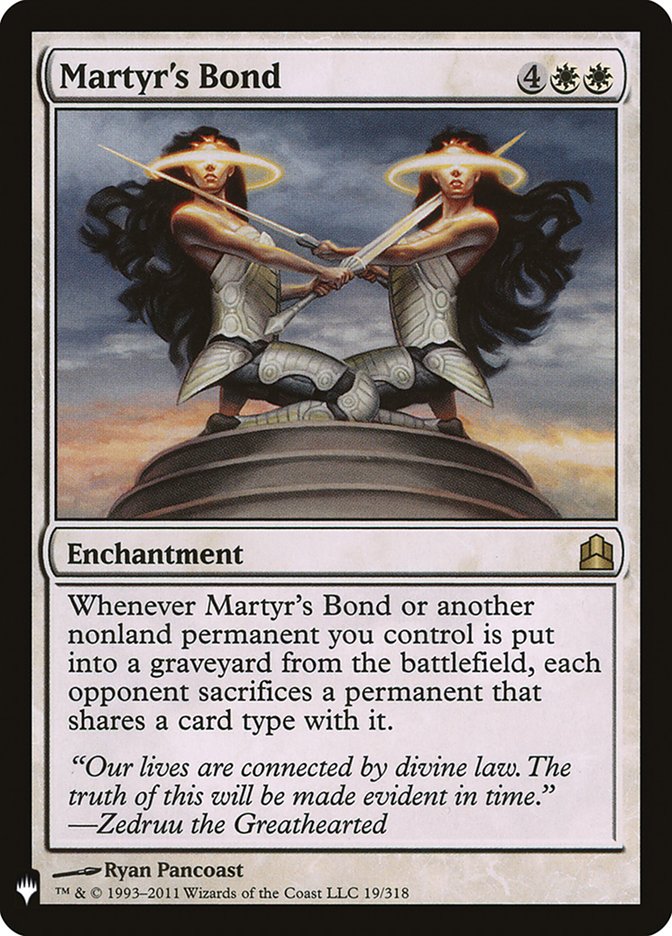 Martyr's Bond [The List] | Boutique FDB TCG