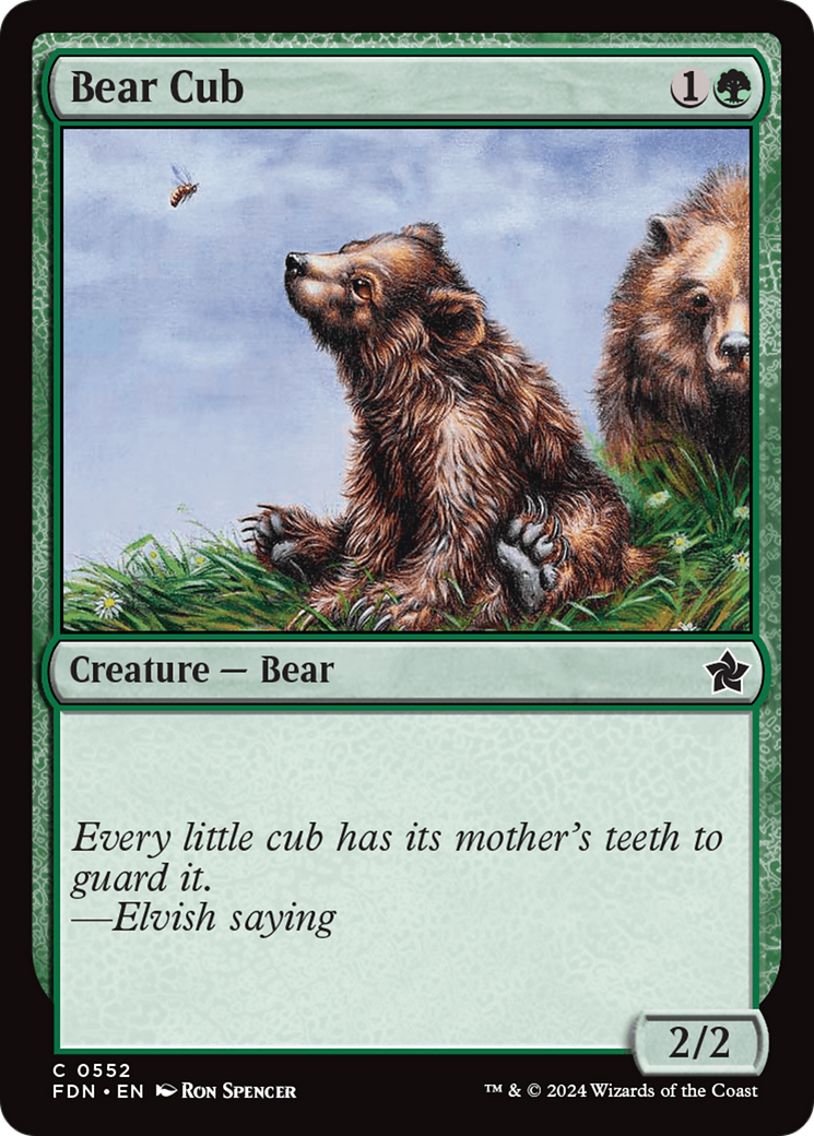 Bear Cub [Foundations] | Boutique FDB TCG