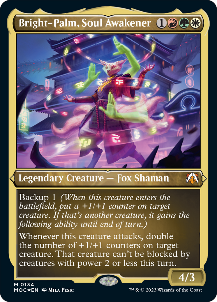 Bright-Palm, Soul Awakener (Display Commander) [March of the Machine Commander] | Boutique FDB TCG