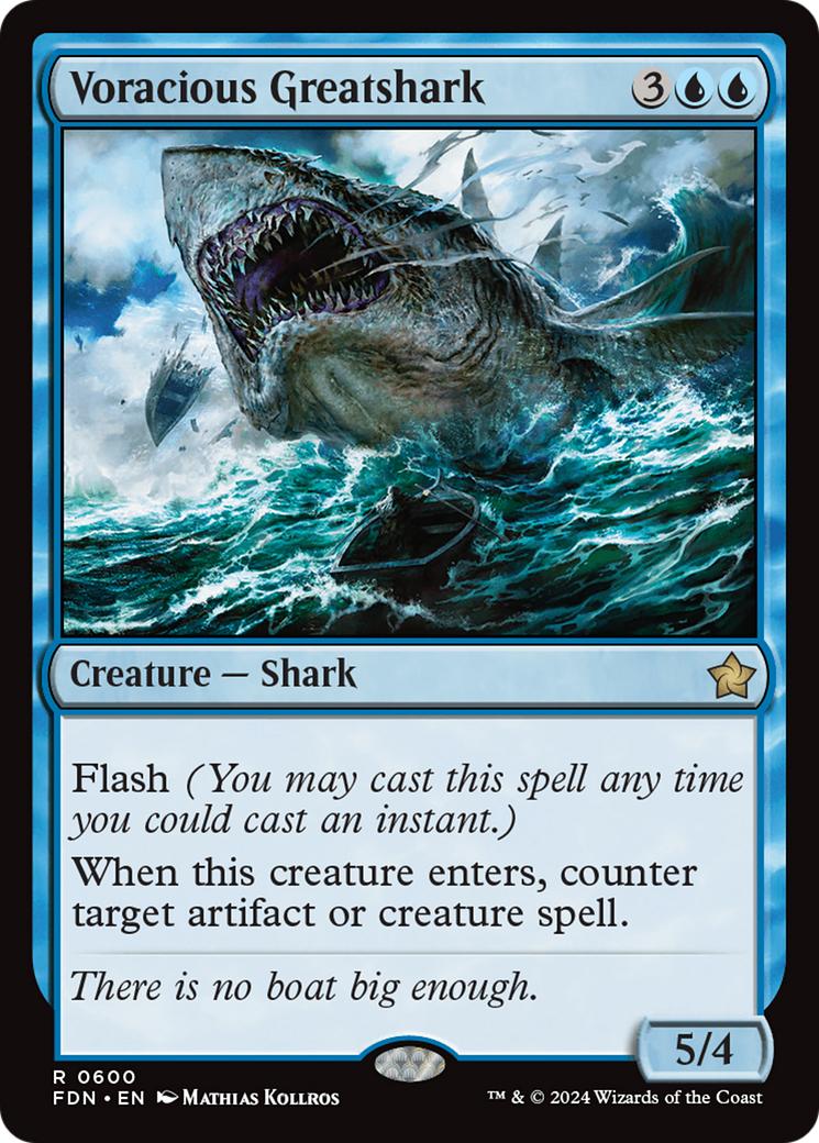 Voracious Greatshark [Foundations] | Boutique FDB TCG