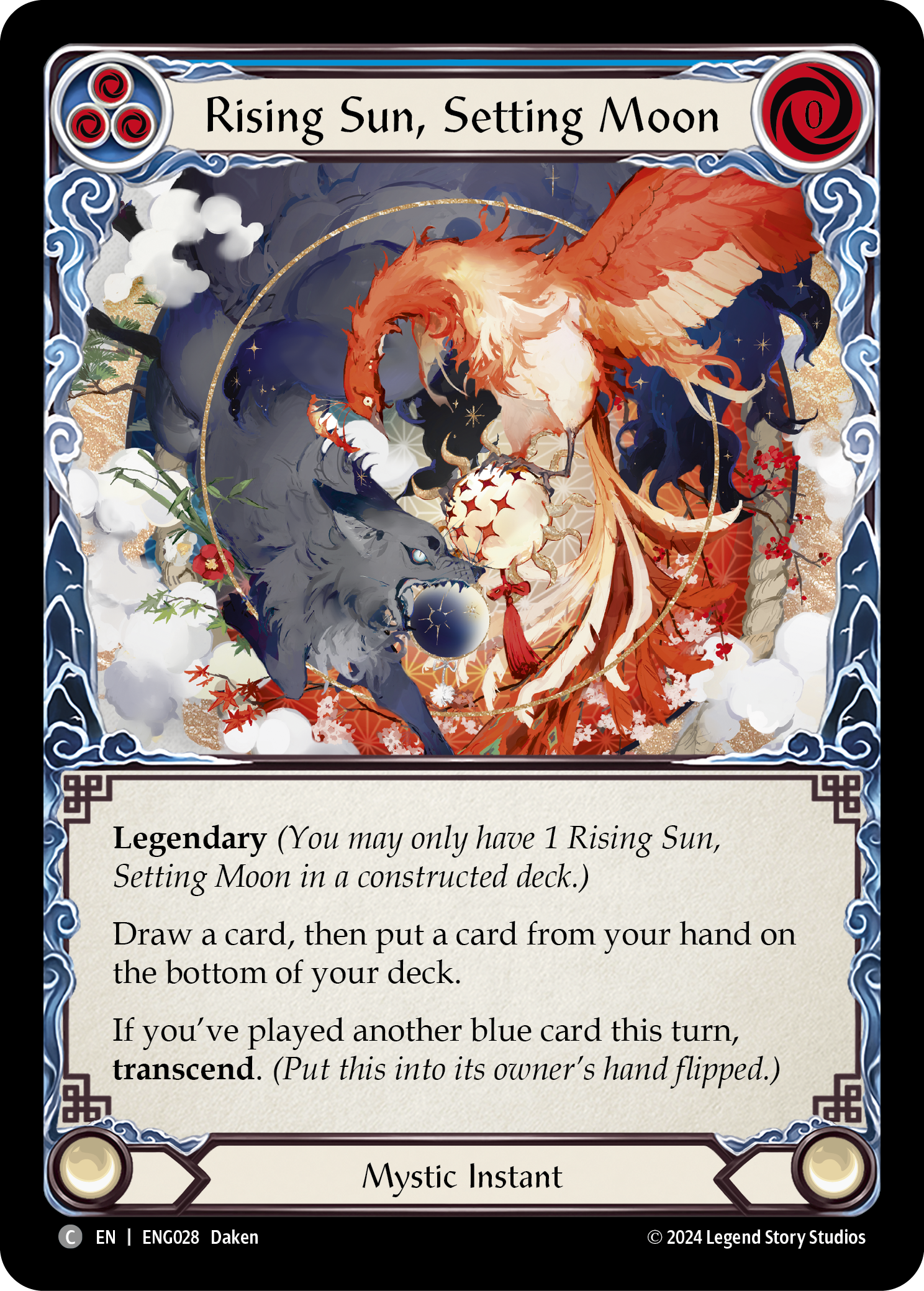 Rising Sun, Setting Moon [ENG028] (Part the Mistveil Enigma Blitz Deck) | Boutique FDB TCG