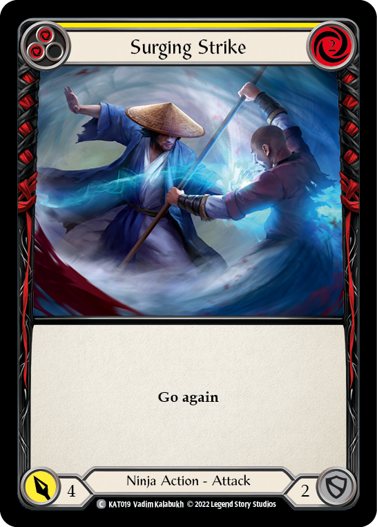 Surging Strike (Yellow) [KAT019] (Outsiders Katsu Blitz Deck) | Boutique FDB TCG