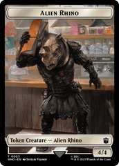 Alien Rhino // Mutant Double-Sided Token [Doctor Who Tokens] | Boutique FDB TCG