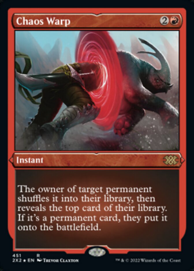 Chaos Warp (Foil Etched) [Double Masters 2022] | Boutique FDB TCG