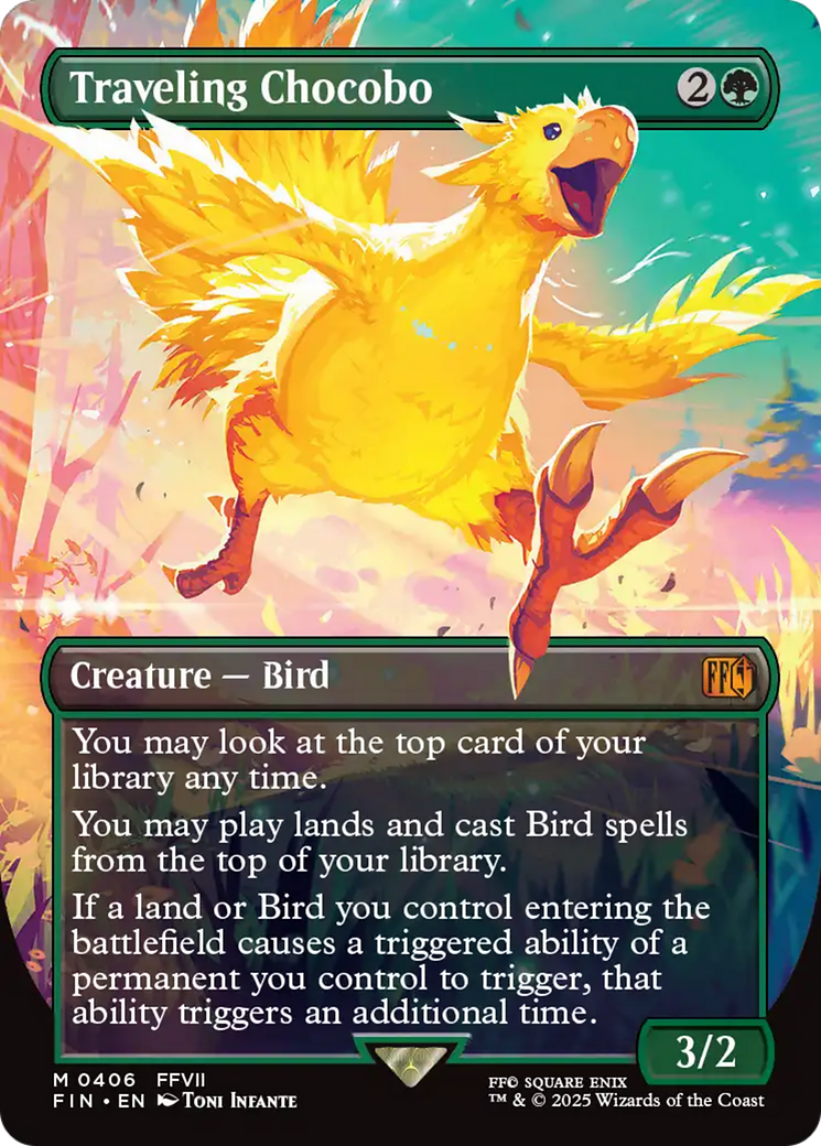 Traveling Chocobo (Borderless) [FINAL FANTASY] | Boutique FDB TCG