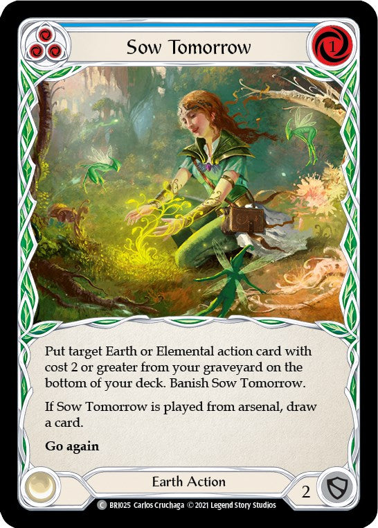 Sow Tomorrow (Blue) [BRI025] (Tales of Aria Briar Blitz Deck)  1st Edition Normal | Boutique FDB TCG