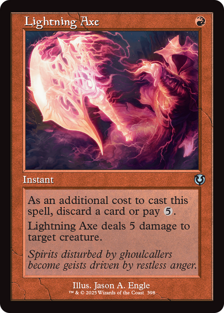 Lightning Axe (Retro Frame) [Innistrad Remastered] | Boutique FDB TCG