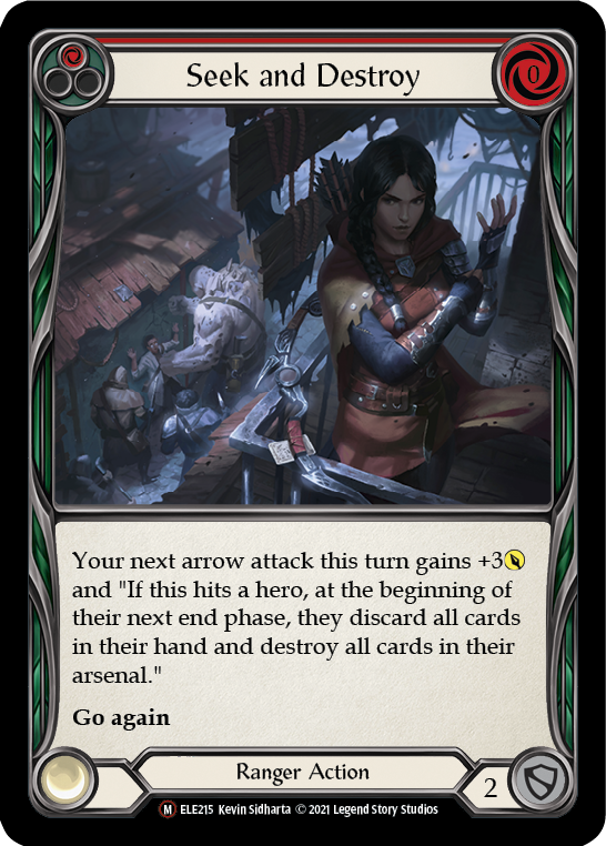 Seek and Destroy [U-ELE215] (Tales of Aria Unlimited)  Unlimited Normal | Boutique FDB TCG