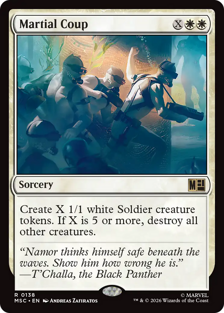 Martial Coup (Surge Foil) [Marvel Super Heroes Commander] | Boutique FDB TCG