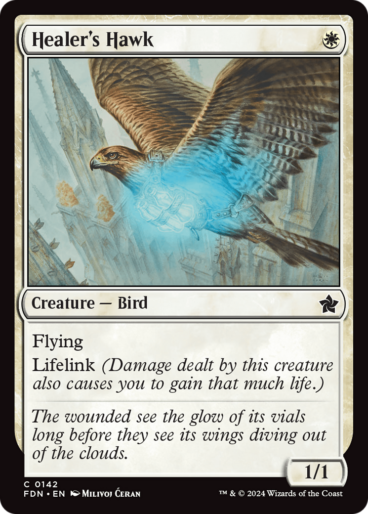 Healer's Hawk [Foundations] | Boutique FDB TCG