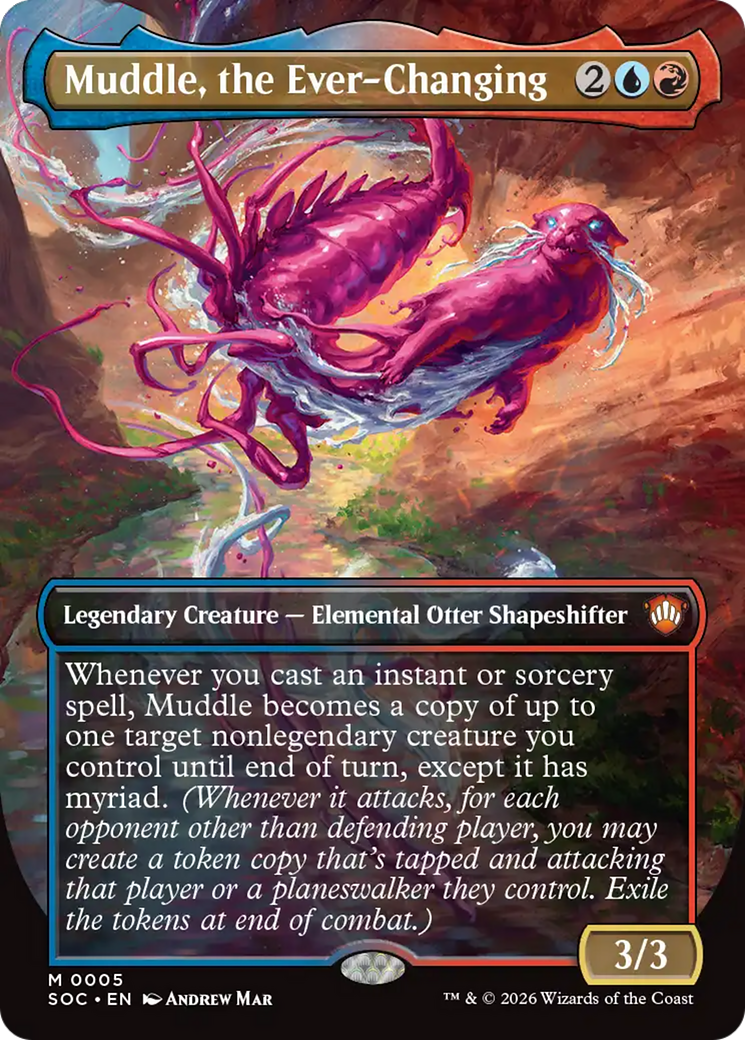 Muddle, the Ever-Changing (Borderless) [Secrets of Strixhaven Commander] | Boutique FDB TCG