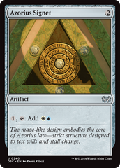 Azorius Signet [Duskmourn: House of Horror Commander] | Boutique FDB TCG