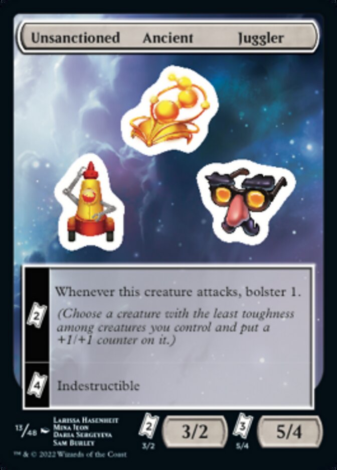 Unsanctioned Ancient Juggler [Unfinity Stickers] | Boutique FDB TCG