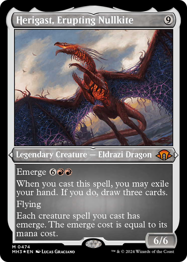 Herigast, Erupting Nullkite (Foil Etched) [Modern Horizons 3] | Boutique FDB TCG
