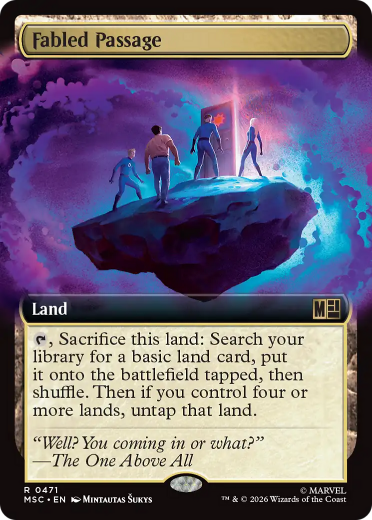 Fabled Passage (Extended Art) [Marvel Super Heroes Commander] | Boutique FDB TCG
