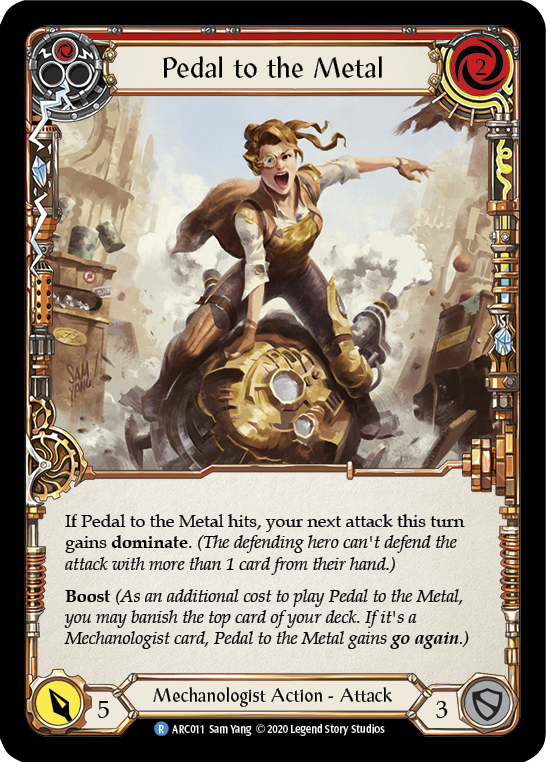Pedal to the Metal (Red) [U-ARC011] (Arcane Rising Unlimited)  Unlimited Normal | Boutique FDB TCG
