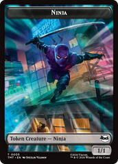 Treasure // Ninja Double-Sided Token [Teenage Mutant Ninja Turtles Commander Tokens] | Boutique FDB TCG