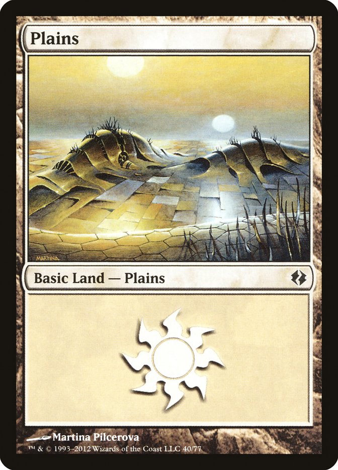 Plains (40) [Duel Decks: Venser vs. Koth] | Boutique FDB TCG