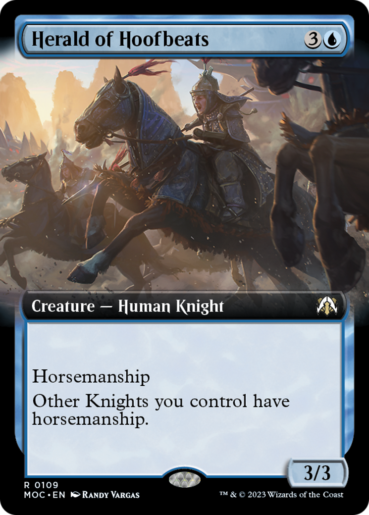 Herald of Hoofbeats (Extended Art) [March of the Machine Commander] | Boutique FDB TCG