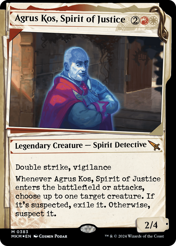 Agrus Kos, Spirit of Justice (Showcase) (Invisible Ink) [Murders at Karlov Manor] | Boutique FDB TCG