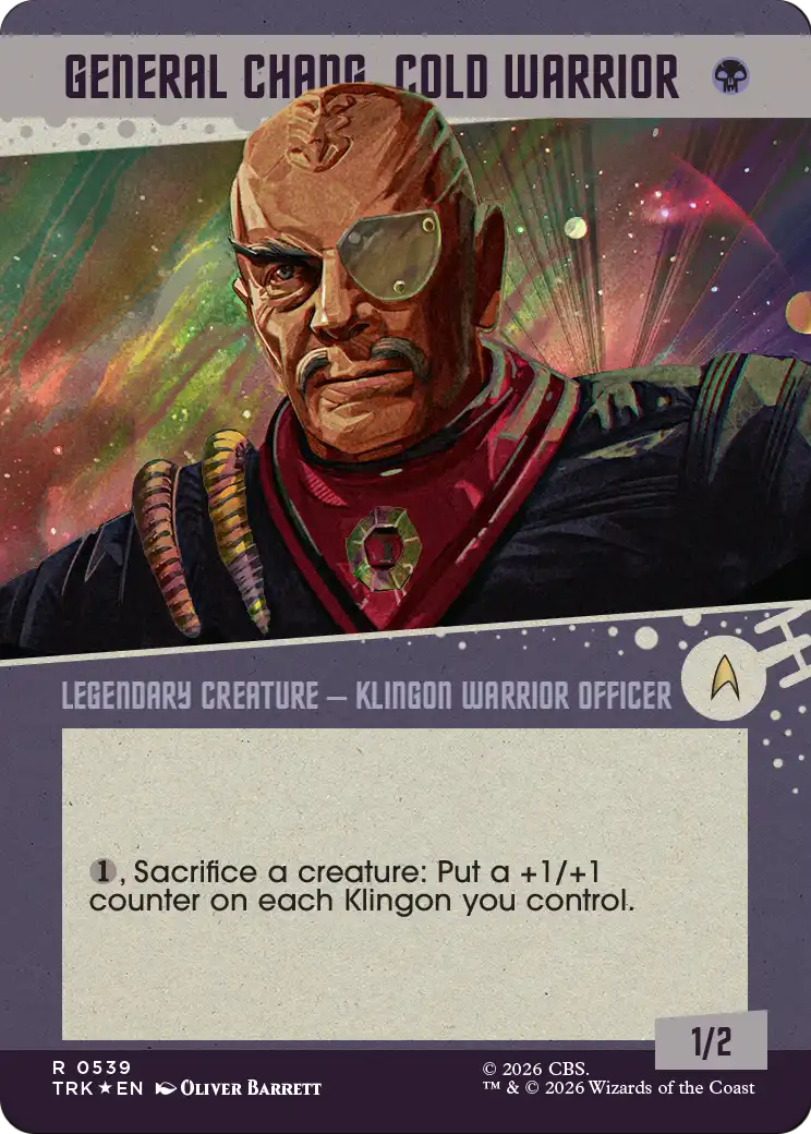 General Chang, Cold Warrior (0539) (Showcase Surge Foil) [Star Trek] | Boutique FDB TCG
