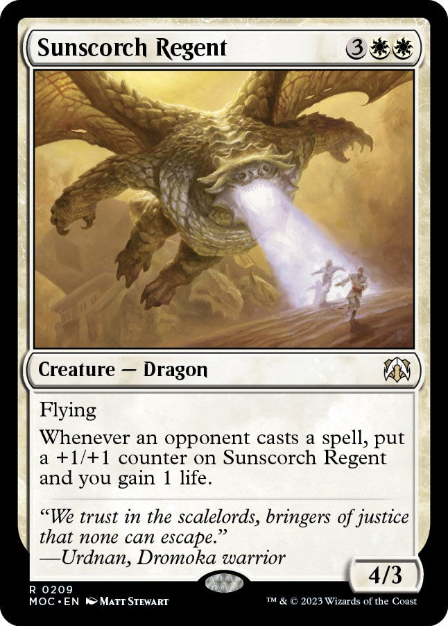 Sunscorch Regent [March of the Machine Commander] | Boutique FDB TCG