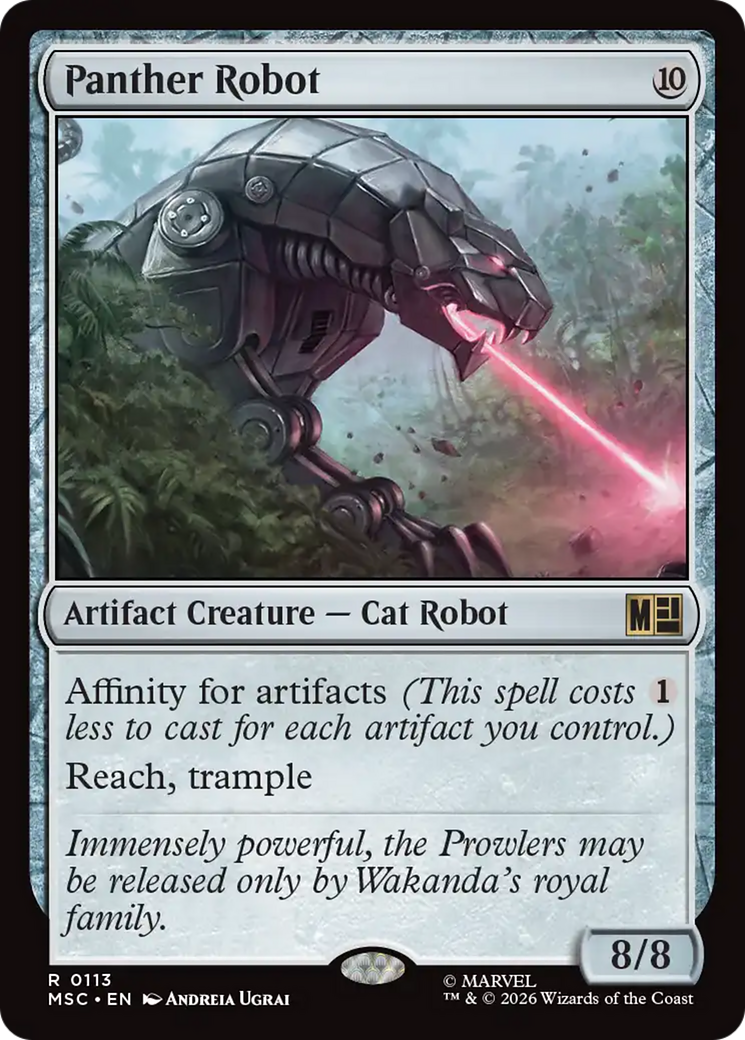 Panther Robot (Surge Foil) [Marvel Super Heroes Commander] | Boutique FDB TCG
