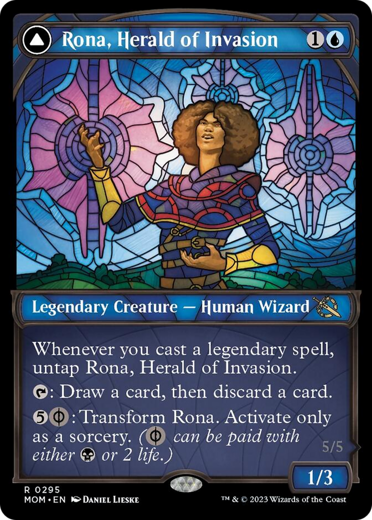 Rona, Herald of Invasion // Rona, Tolarian Obliterator (Showcase Planar Booster Fun) [March of the Machine] | Boutique FDB TCG