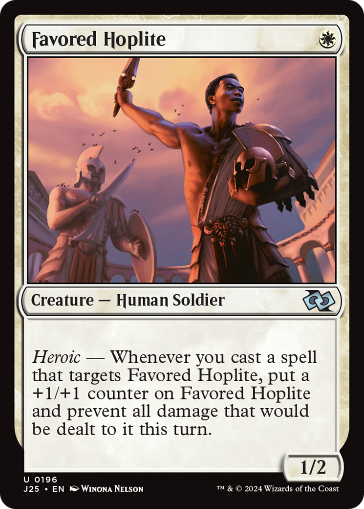 Favored Hoplite [Foundations Jumpstart] | Boutique FDB TCG
