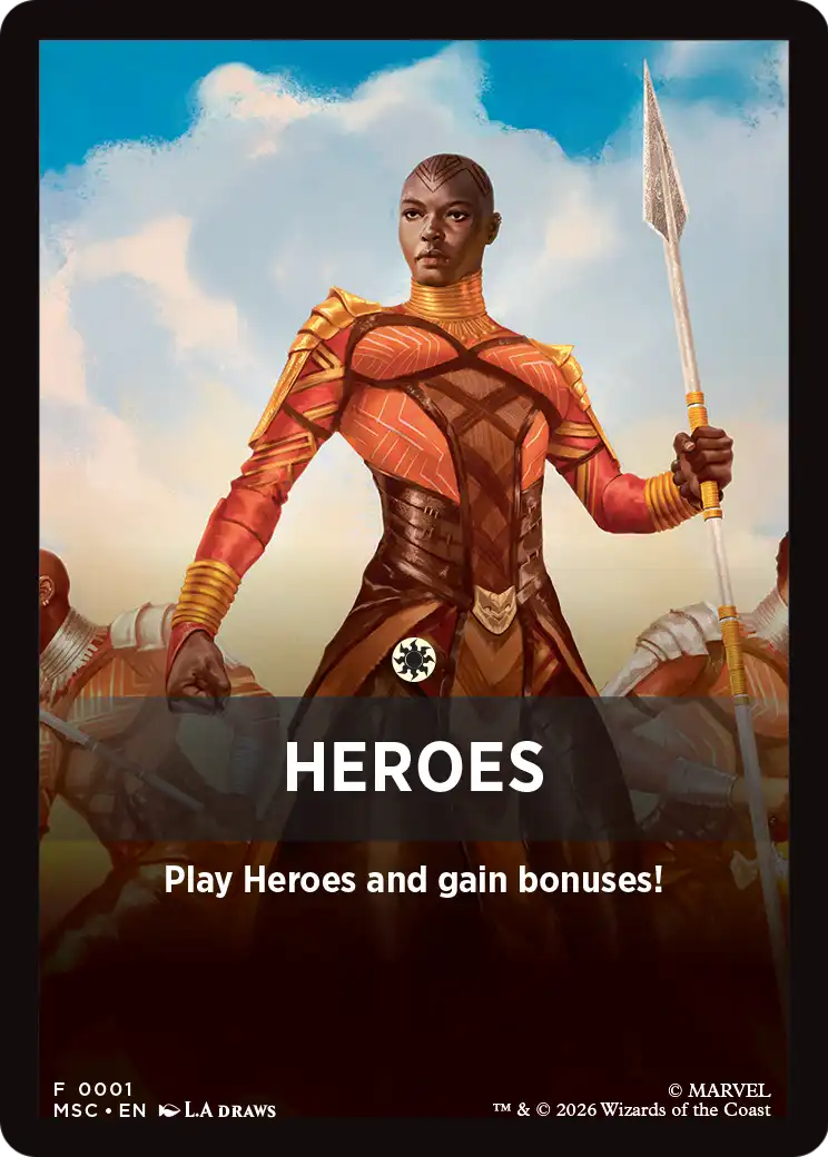 Heroes Theme Card [Marvel Super Heroes Commander] | Boutique FDB TCG