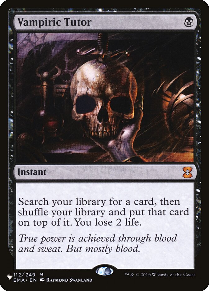 Vampiric Tutor [The List] | Boutique FDB TCG