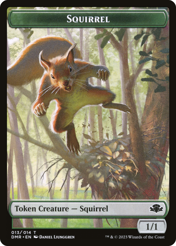 Squirrel Token [Dominaria Remastered Tokens] | Boutique FDB TCG