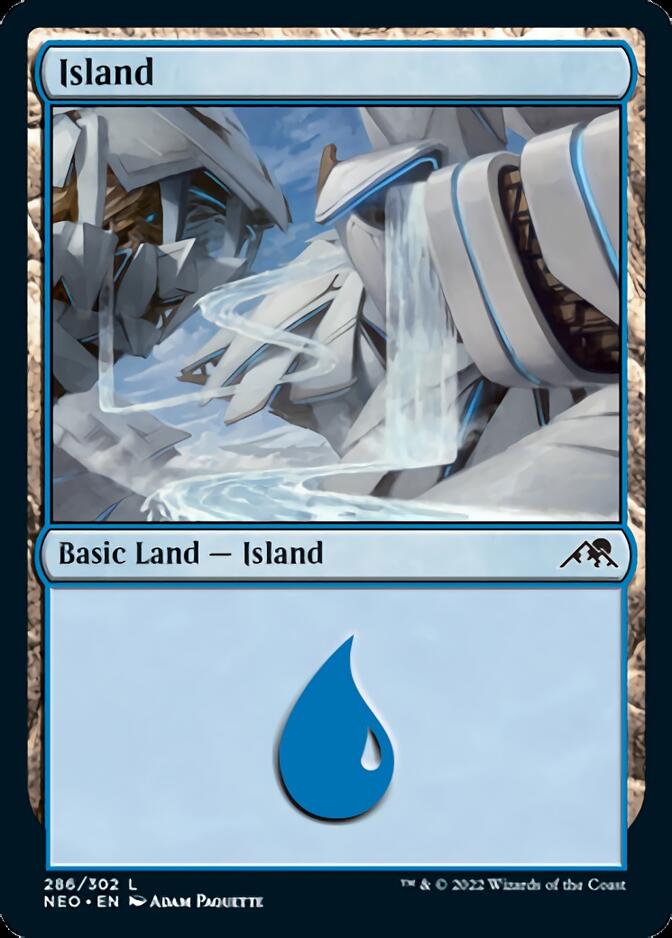 Island (286) [Kamigawa: Neon Dynasty] | Boutique FDB TCG