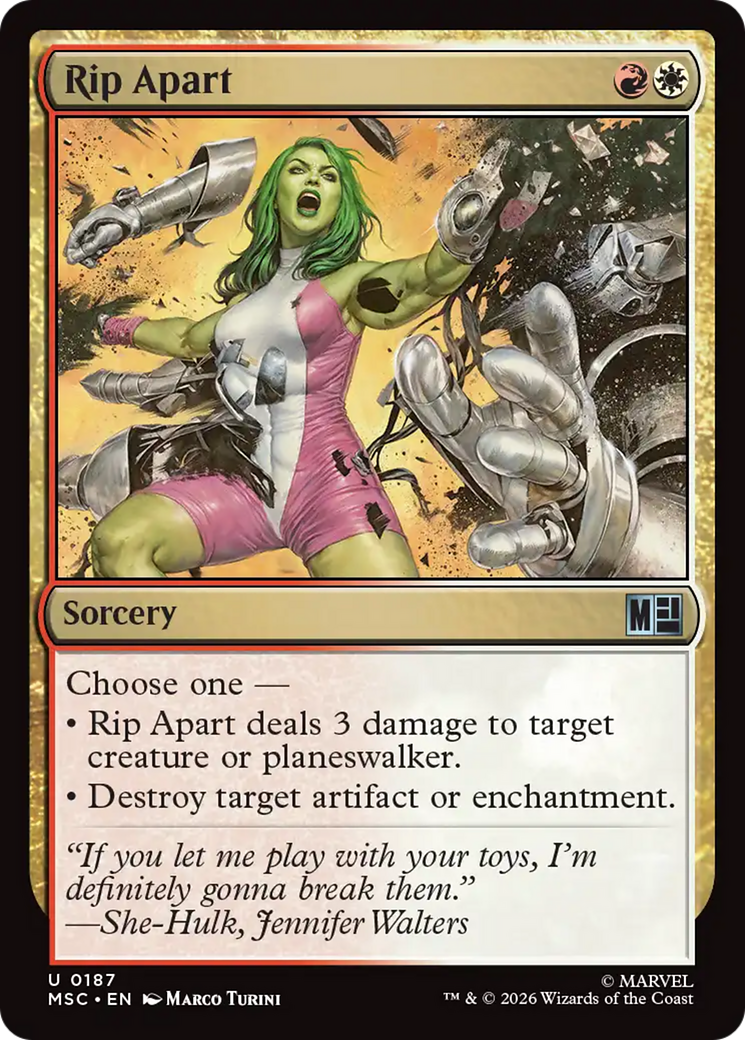 Rip Apart (Surge Foil) [Marvel Super Heroes Commander] | Boutique FDB TCG