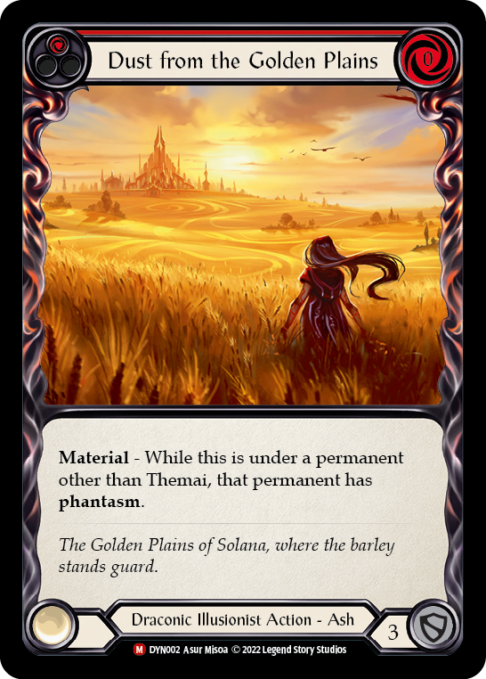 Dust from the Golden Plains [DYN002] (Dynasty)  Rainbow Foil | Boutique FDB TCG