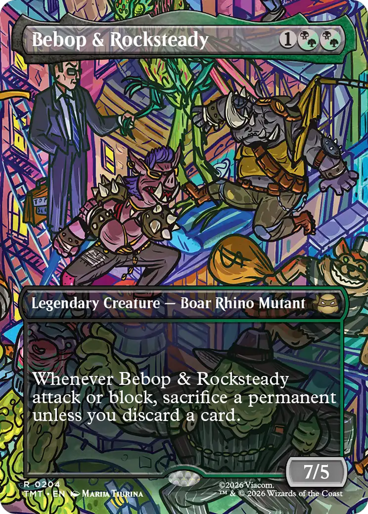 Bebop & Rocksteady (Borderless) [Teenage Mutant Ninja Turtles] | Boutique FDB TCG