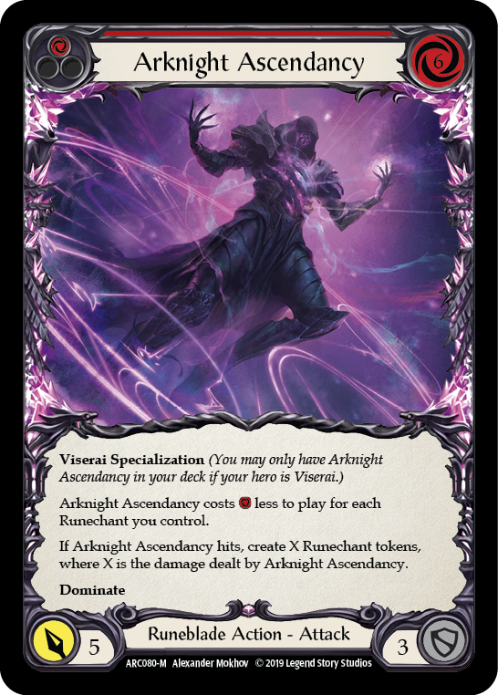 Arknight Ascendancy [ARC080-M] (Arcane Rising)  1st Edition Normal | Boutique FDB TCG